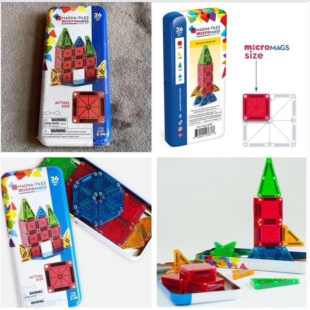 MicroMags Building Set - Red, Blue, Green